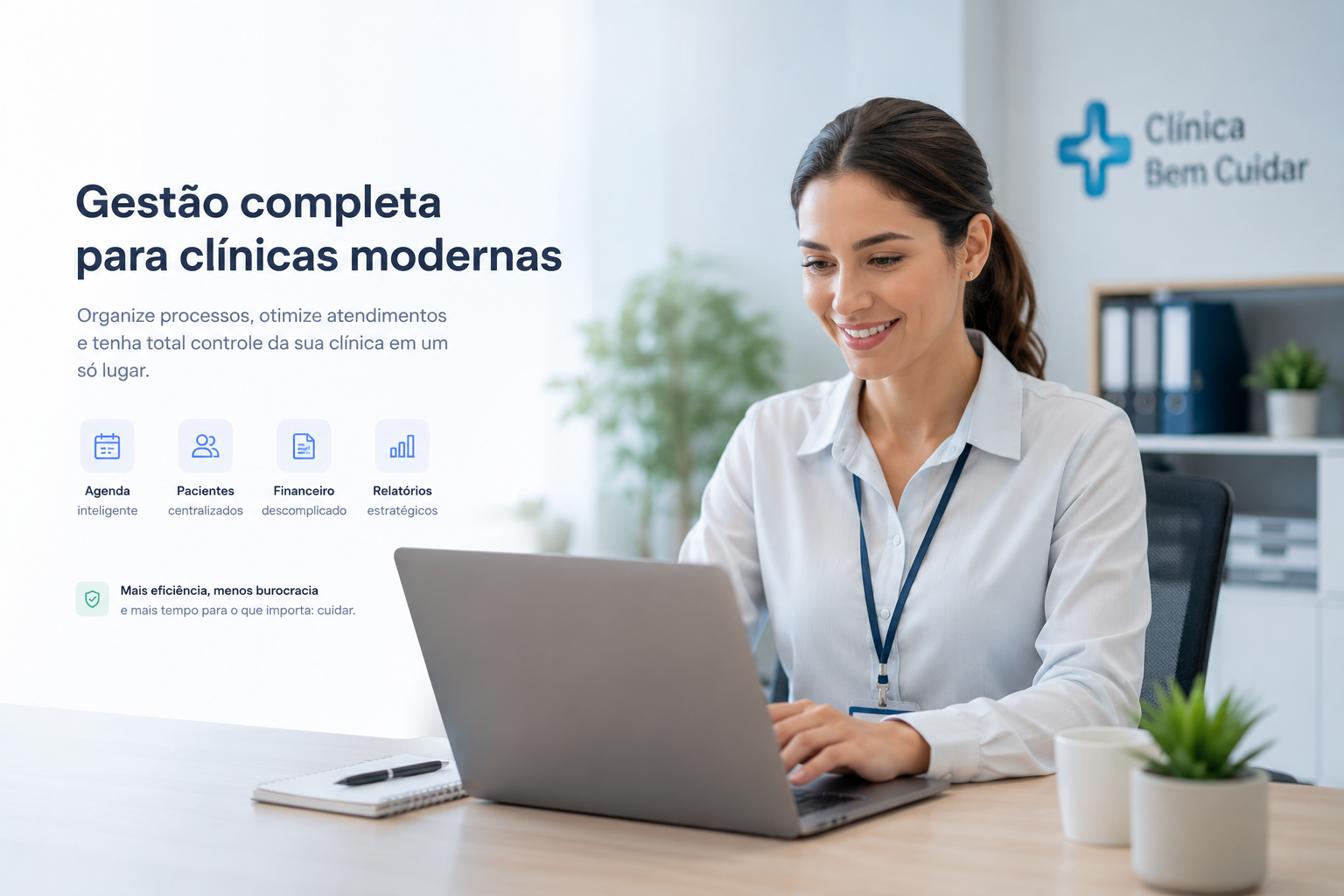 Equipe clínica em atendimento